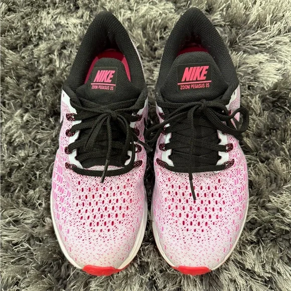 Nike Zoom Pegasus 35 Pink and Black Women’s Size 7 Running Sneakers EUC - Picture 5 of 8